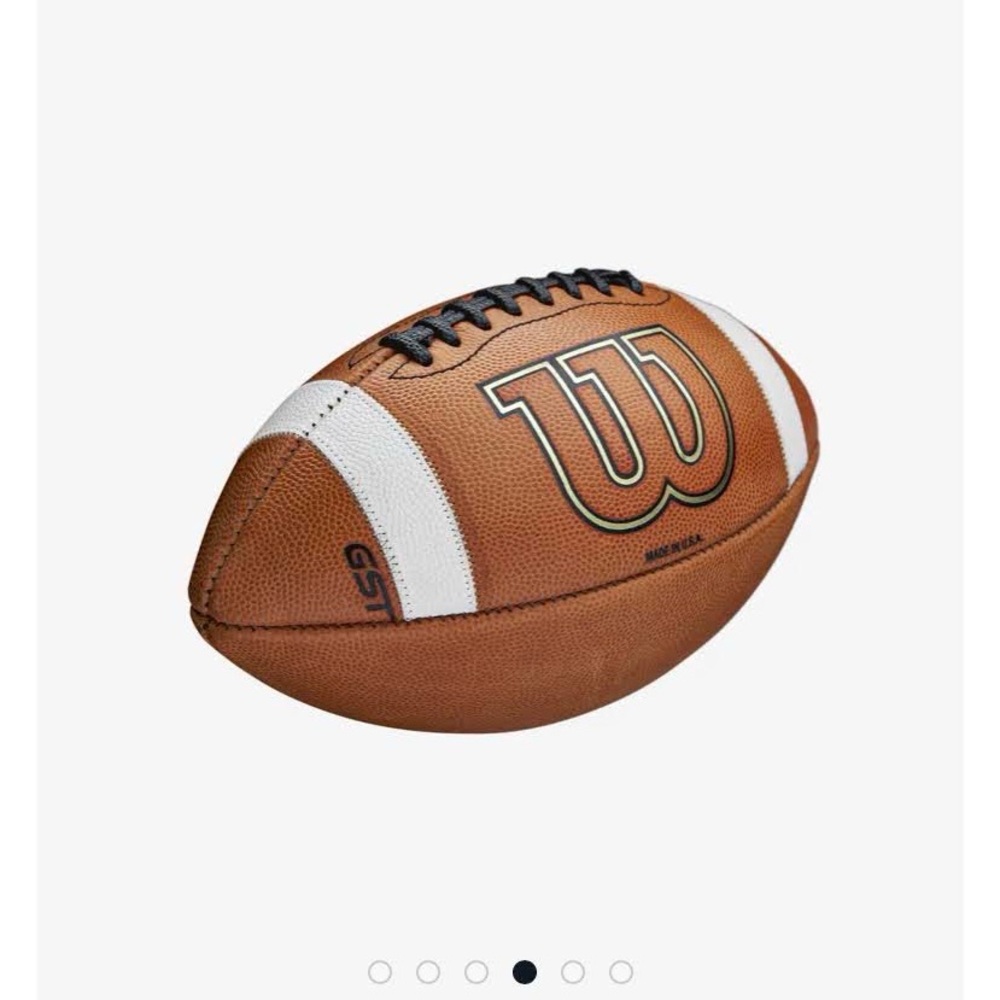 WILSON GST 1003 NCAA/NHSF Leather Game Football - NEW w bowl game logo - Picture 7 of 8